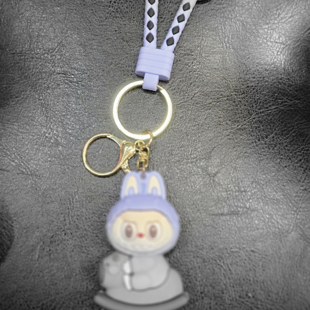 Cute Labubu Keychain with Lanyard